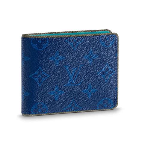 louis vuitton blue mens wallet|Louis Vuitton bifold wallet men.